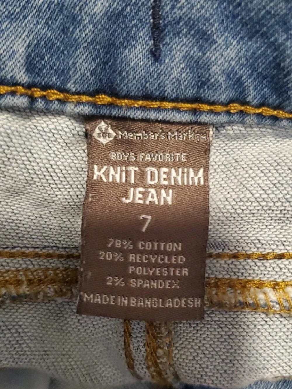 Kids Light Blue Slim Stretch Denim Jeans
